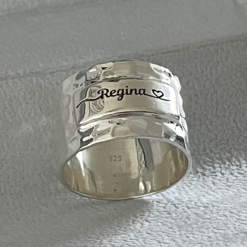 SS WIDE BAND RING SZ. 10 NWOT - Picture 5 of 6